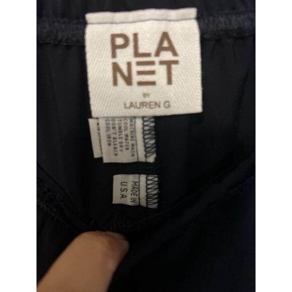 PLANET by Lauren G Navy Blue Stretch Comforter Relaxed Pants Size 2 M 10-12 - Picture 8 of 8
